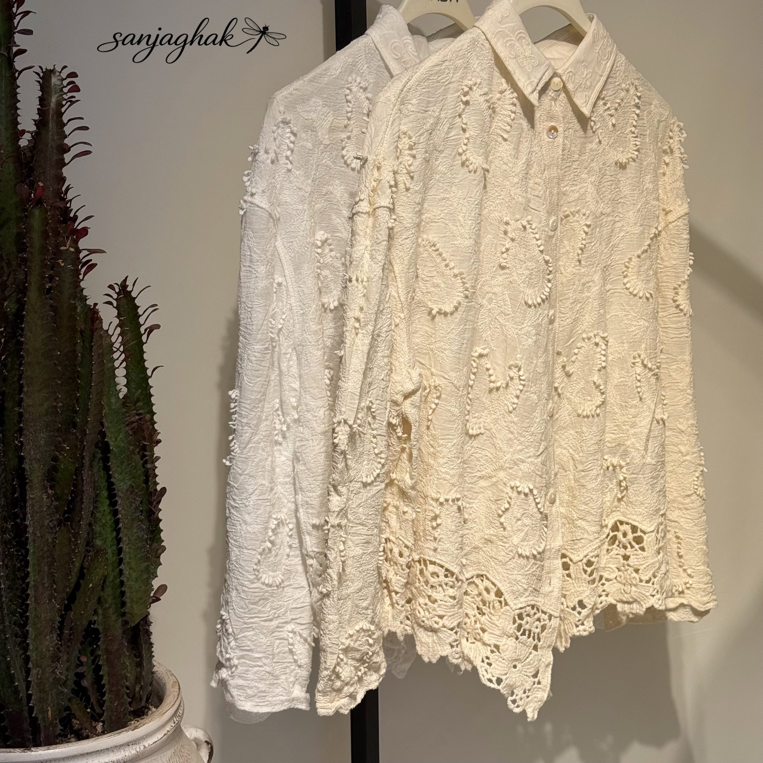 شومیز مکرومه کد 318 - تصویر 2